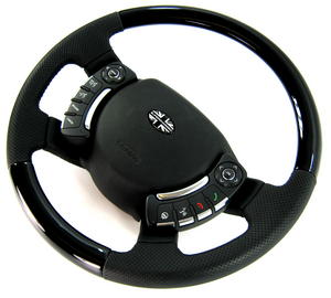 Range Rover 2010 Non-Heated Steering Wheel BLACK PIANO - std Grip - Perfora Preview